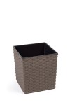 Doniczka JUKA 300x300 rattan capucino Lamela 30cm