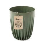 Doniczka Mira Eco Wood fi 145 zielony leśny Lamela