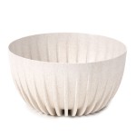 Doniczka Misa Mira Eco Wood fi 240 biały Lamela
