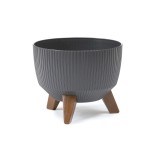 Doniczka Misa Roma Jumper 240 grafit metalik Lamela 24cm