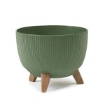 Doniczka Misa Roma Eco Wood 240 Jumper zielona Lamela