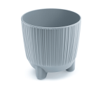 Doniczka na nóżkach Ryfo N jasna szara DRF130 12,6cm Prosperplast