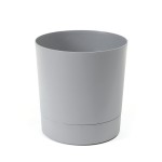 Doniczka z podstawką Aura 200 szara Lamela LA124-27