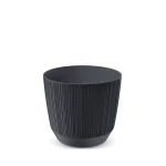 Doniczka okrągła Ryfo antracytowa DRF90 9cm Prosperplast