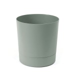 Doniczka z podstawką Aura 175 recycled szarozielona Lamela LA123-87