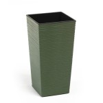 Doniczka Finezja ECO 300x300 dłuto zielona Lamela 30cm zwkładem
