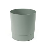 Doniczka z podstawką Aura 200 recycled szarozielona Lamela LA124-87