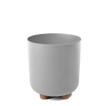 Doniczka osłonka na nóżce Sofia 190 szara Lamela