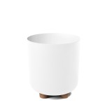 Doniczka osłonka na nóżce Sofia 190 biała Lamela