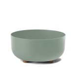 Doniczka Misa na nóżkach Sofia 300 szarozielona Lamela