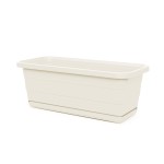 Skrzynka balkonowa Bona 500 kremowa z podstawką Lamela