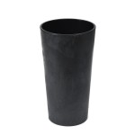 Doniczka okrągła z wkładem Lilia 140 czarna beton Lamela