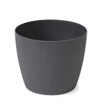 Doniczka osłonka Magnolia jumper 19cm recycled antracytowa Lamela