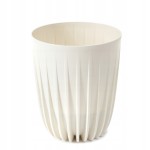 Doniczka Mira fi 250 kremowa recycled Lamela 25cm