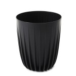 Doniczka Mira fi 300 czarna recycled Lamela 30cm
