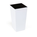 Doniczka kwadratowa Finezja 250x250 biała Lamela