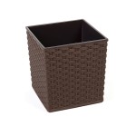 Doniczka Juka 250x250 rattan mokka Lamela 25cm