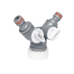 Trójnik z zaworami GW 1" / 3/4" WL-2222