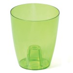 Doniczka Coubi zielony transparentny DUOW130P-CPY2 Prosperplast