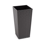 Doniczka Finezja 300x300 rattan - grafit metalik  Lamela